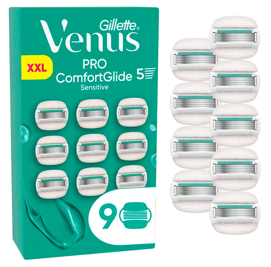 Gillette Venus Pro Comfortglide Sensitive 9-tlg. Rasierklingen