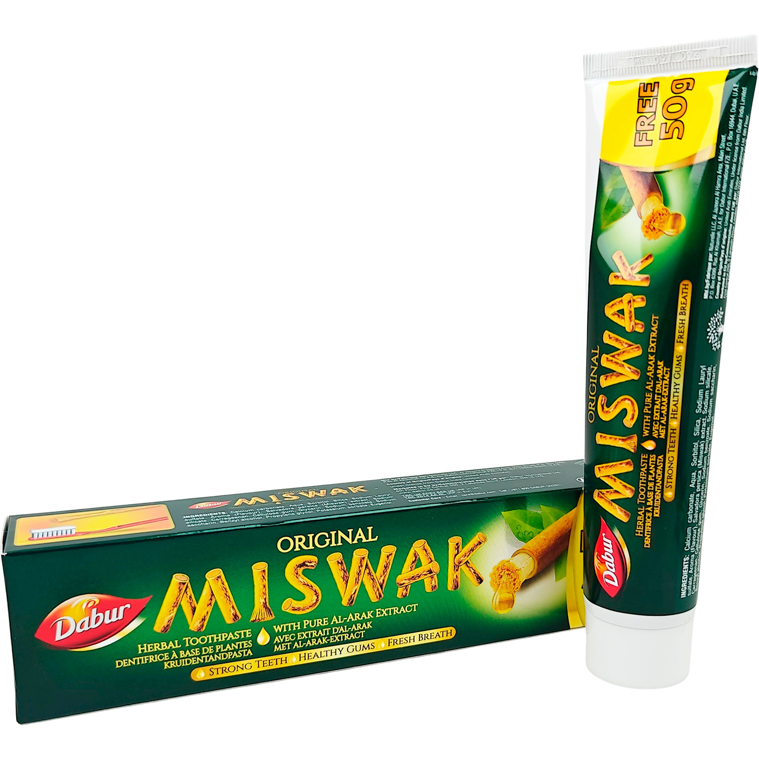 Miswak Zahnpasta DABUR Original Herbal 170g