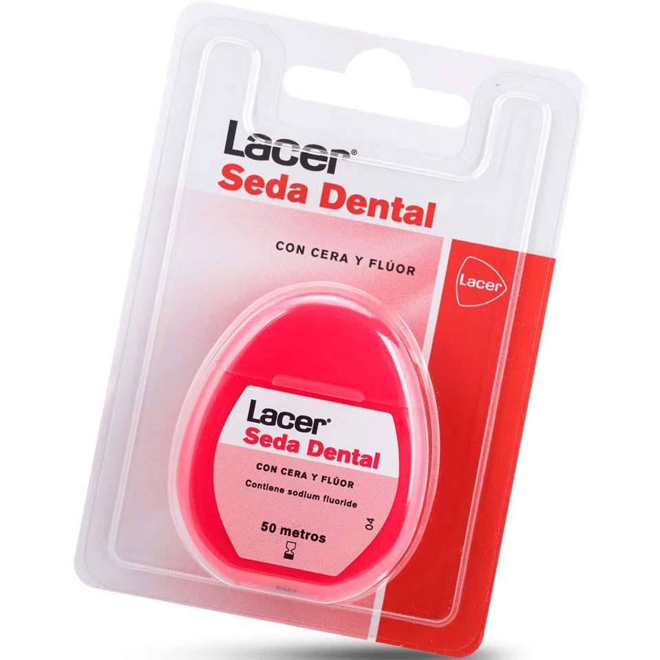 Seidenzahnseide LACER Seda gewachst & Fluorid 50 mtr.