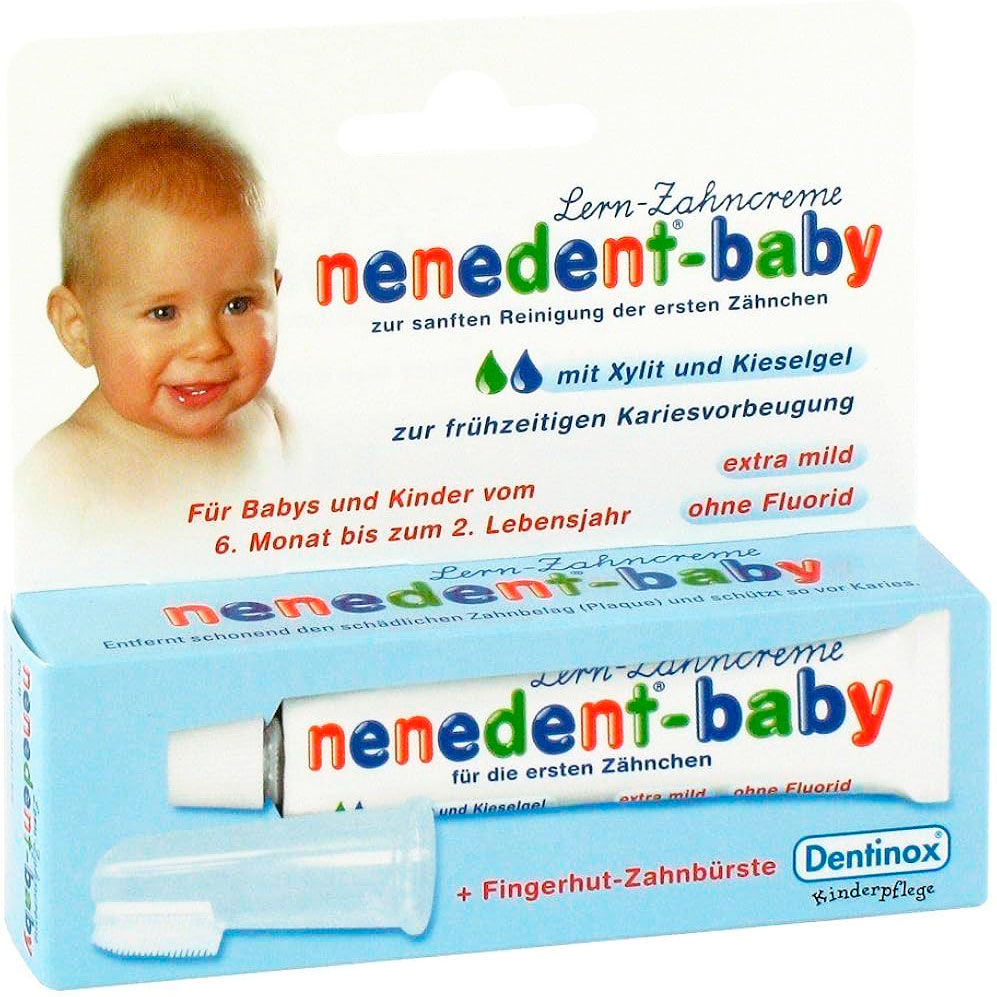 NENEDENT Baby Xylitol Børnetandpasta Inkl. Fingerbørste