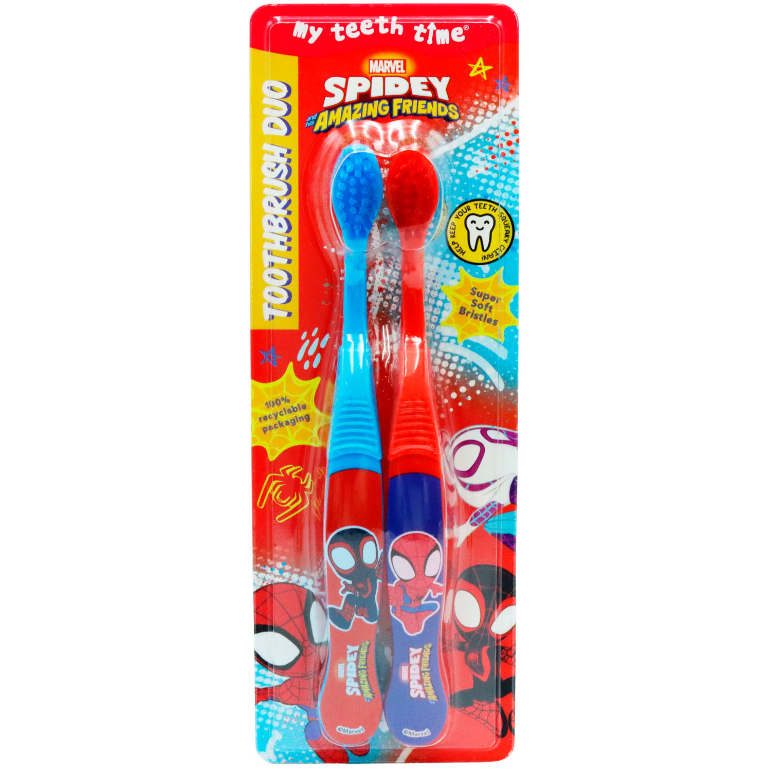 Kinderzahnbürsten 2 Stk. Marvel Spidey & Amazing Friends H&A