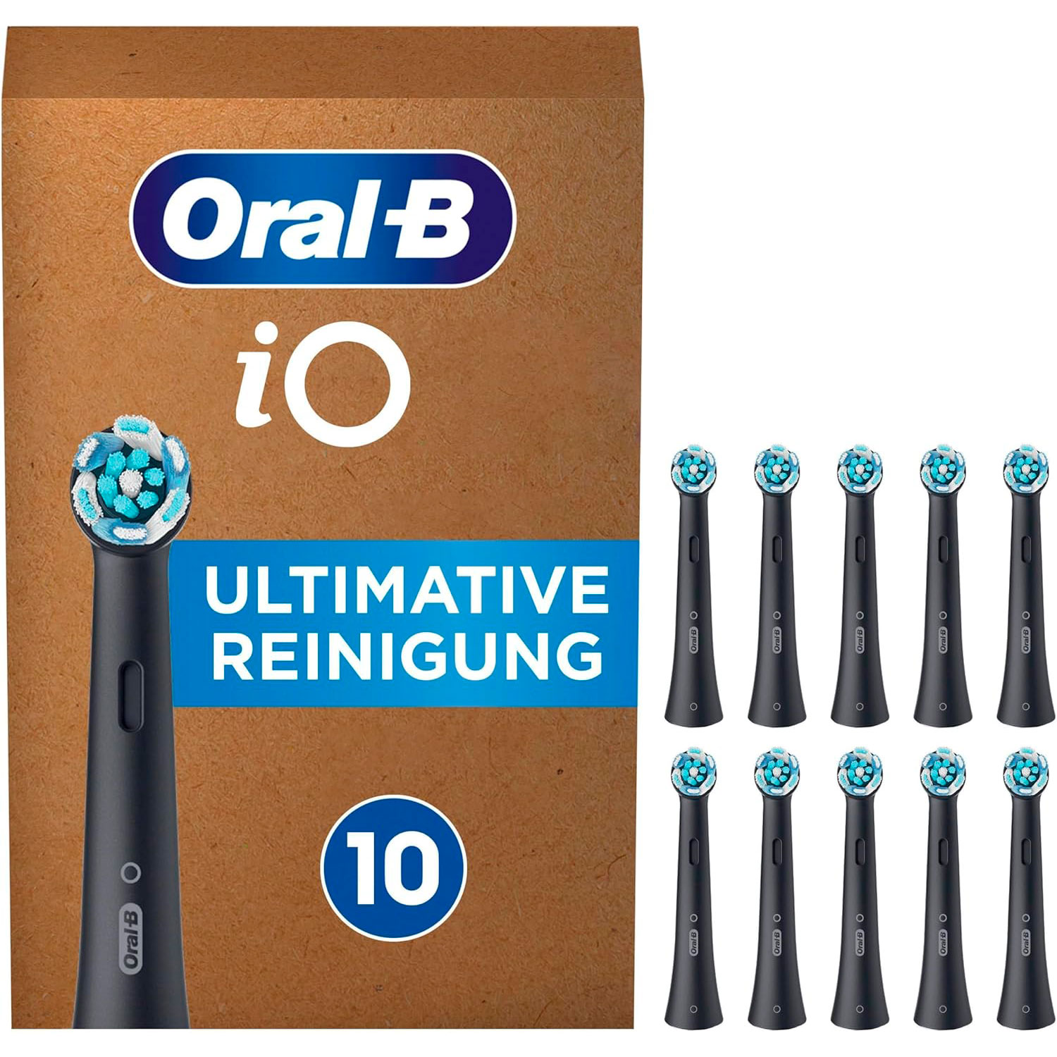 Oral-B iO Bürstenköpfe 10 Stk. BLACK Ultimate Clean