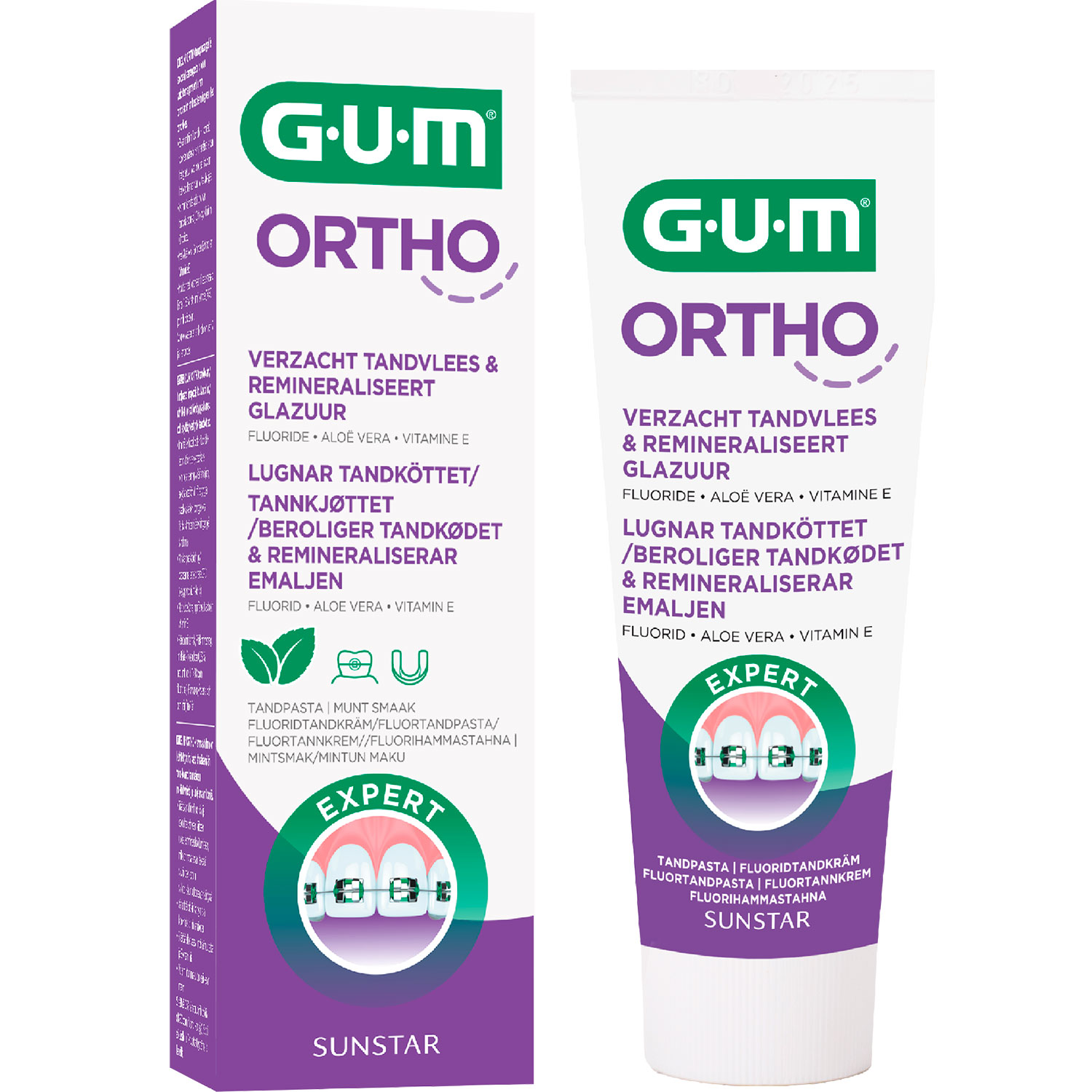 GUM Ortho Zahnpasta-Gel mit Fluorid 75 ml