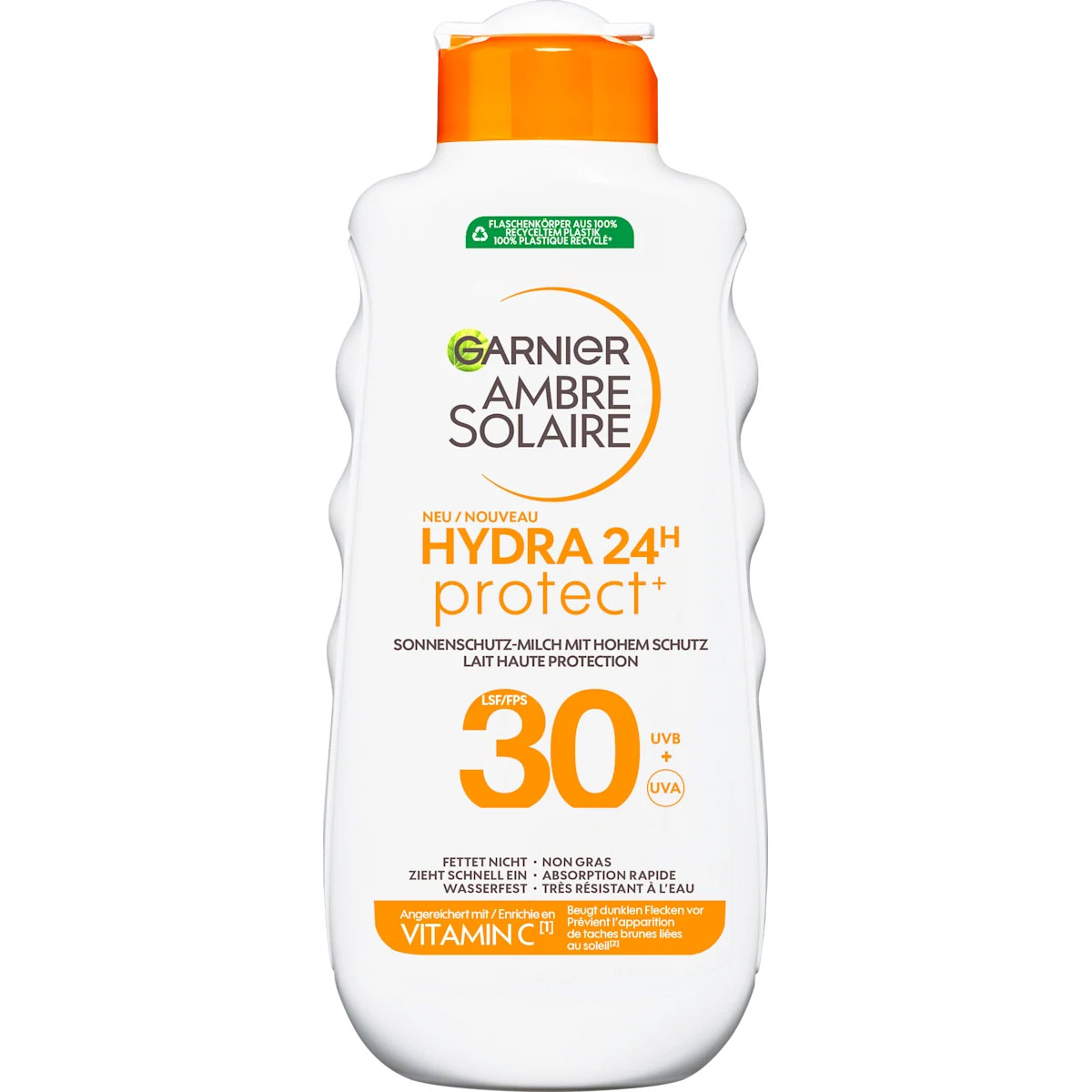 Garnier Ambre Solaire Hydra 24H Protect SPF 30 Solcreme 175 ml