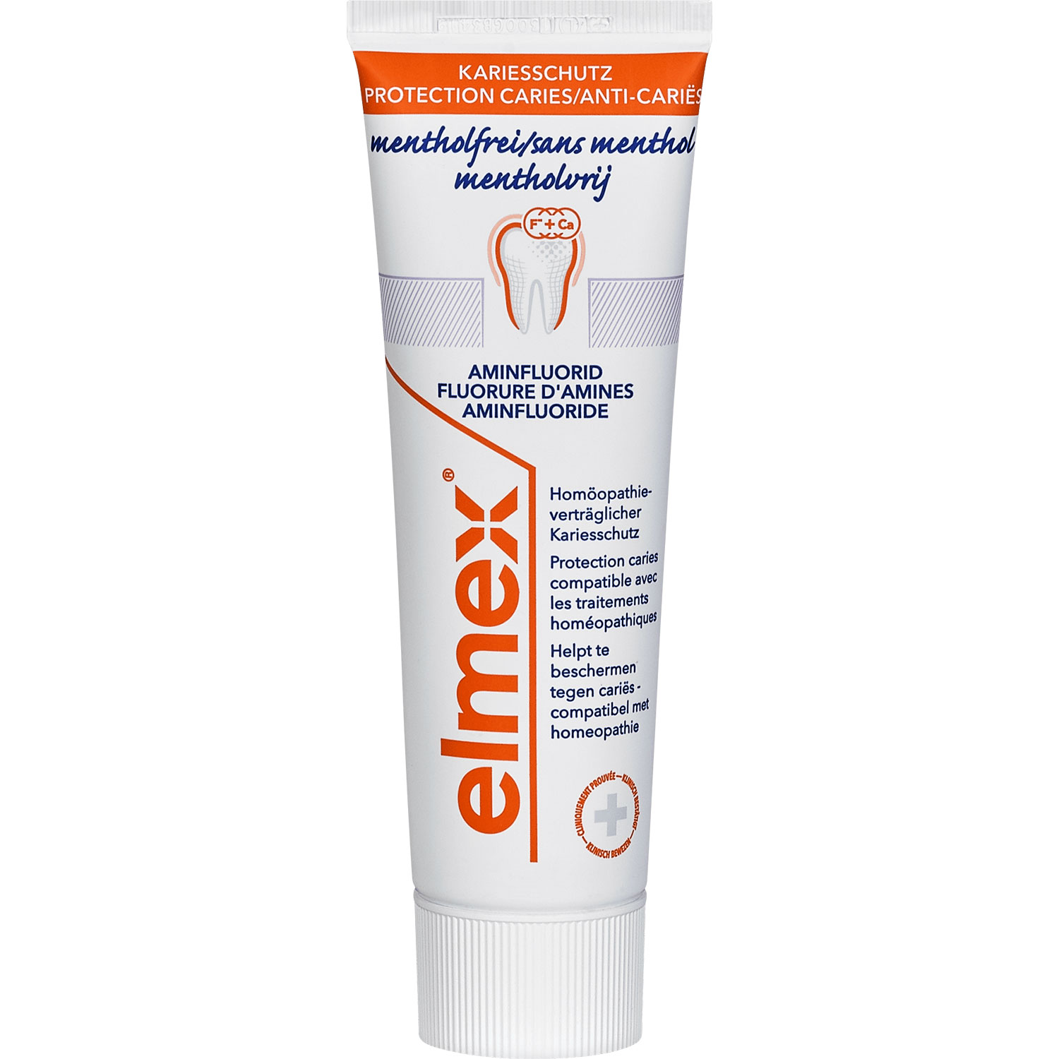 Zahnpasta ohne Menthol ELMEX Caries 75 Protection