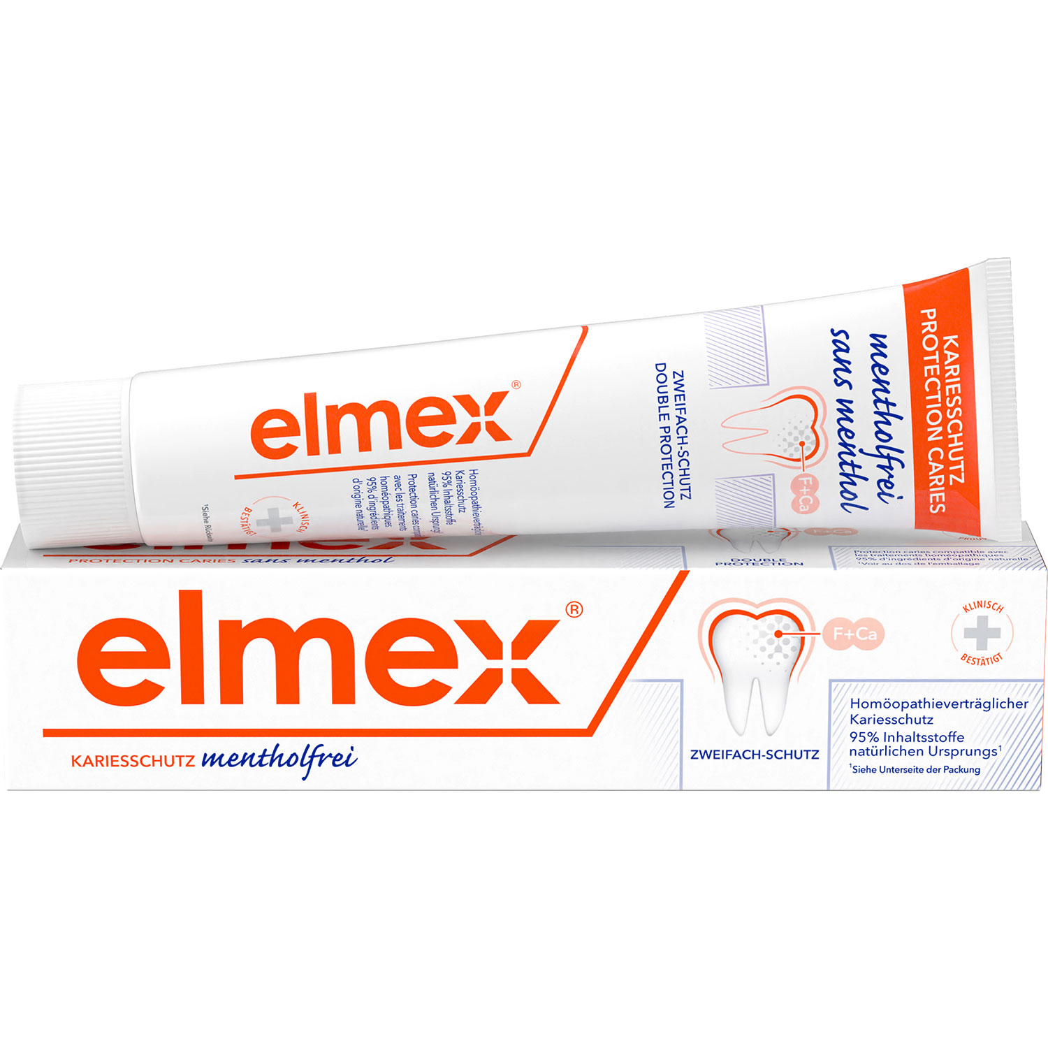 Zahnpasta ohne Menthol ELMEX Mentholfrei 75 ml