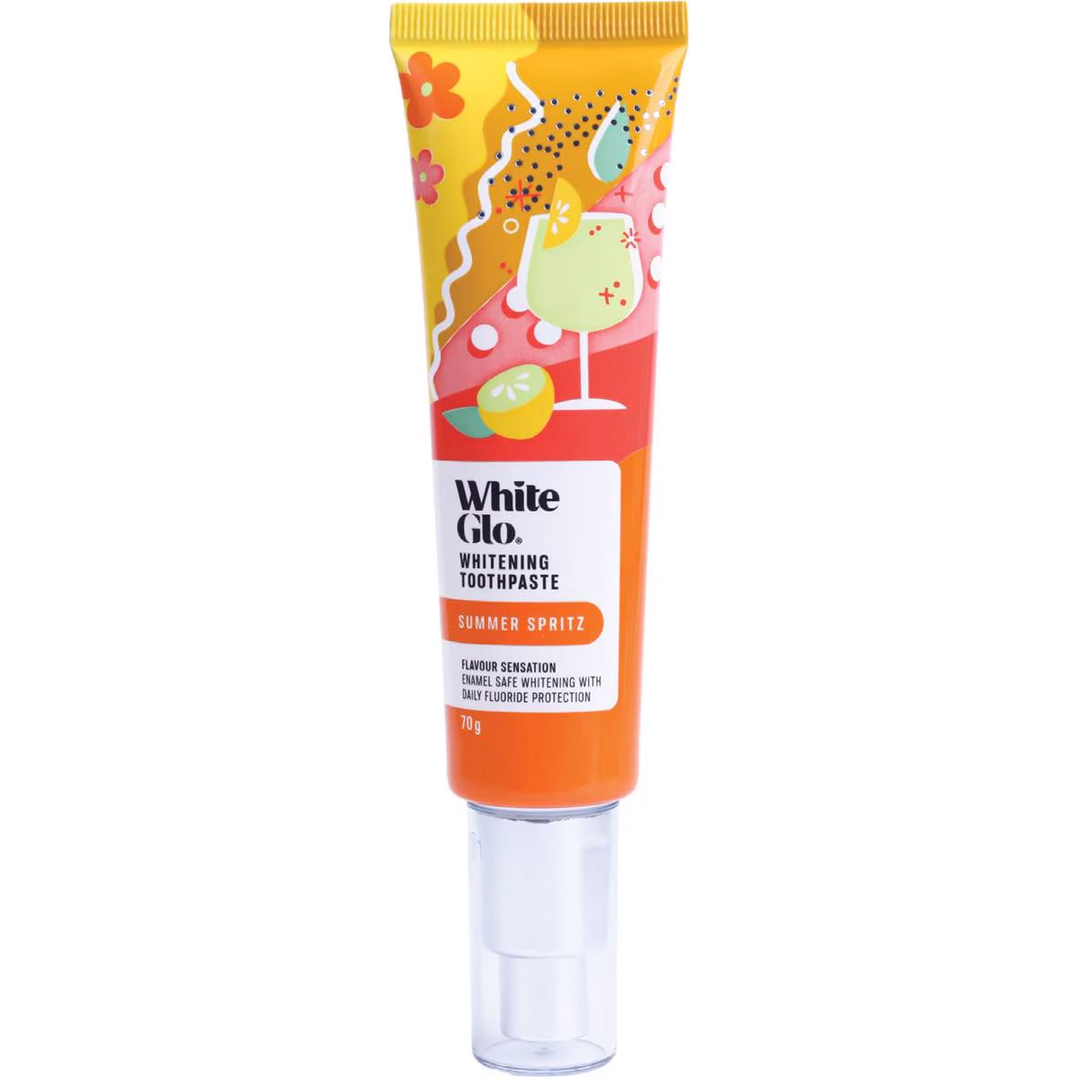 Whitening Zahnpasta WHITE GLO Summer Spritz 70gr