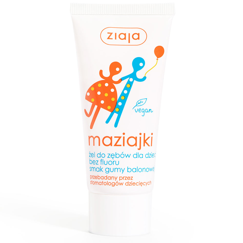 Fluoridfreies Kinderzahnpasta Taste Gel ZIAJA Gum 50ml
