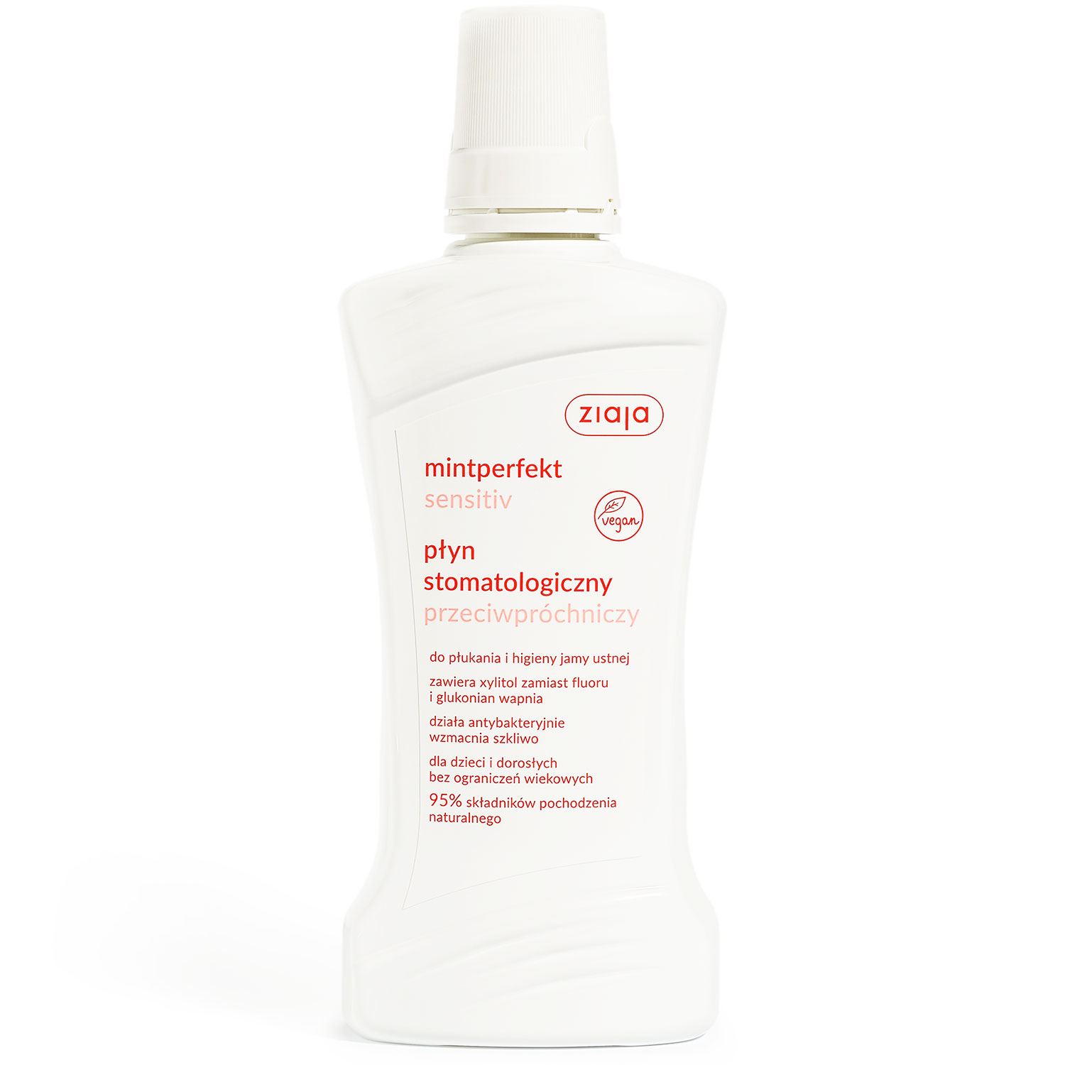 Xylitol Mundspülung ZIAJA Mintperfect Active Sensitive Teeth 500ml