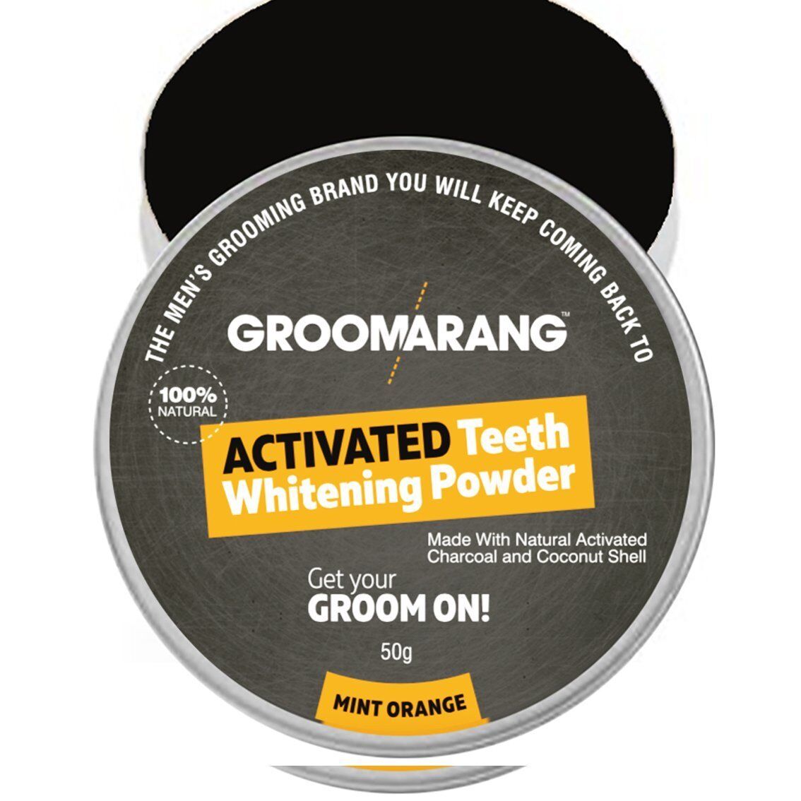 Zahnpastapulver GROOMARANG Charcoal & Coconut 15g