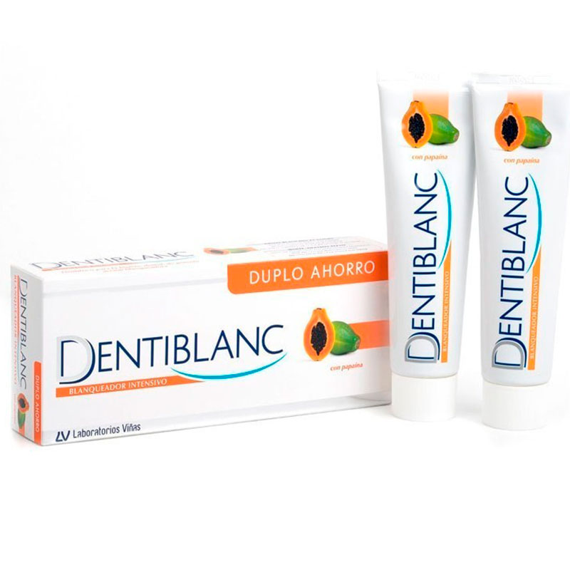 Tandblegning Tandpasta DENTIBLANC Intense Whitening 2 x 100 ml. - Dentiblanc Tandpasta