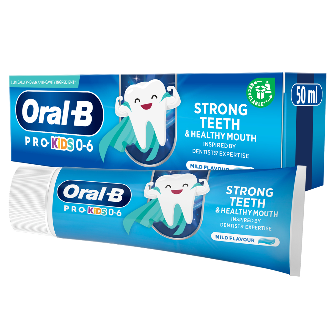Oral-B Børnetandpasta Pro Kids 0-6 år 50 ml.