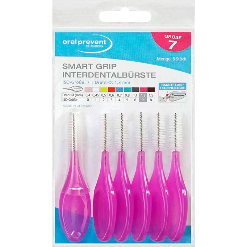 Interdentalbürsten ORAL PREVENT 6 Stk. Smart Grip 1,3 mm ISO 7