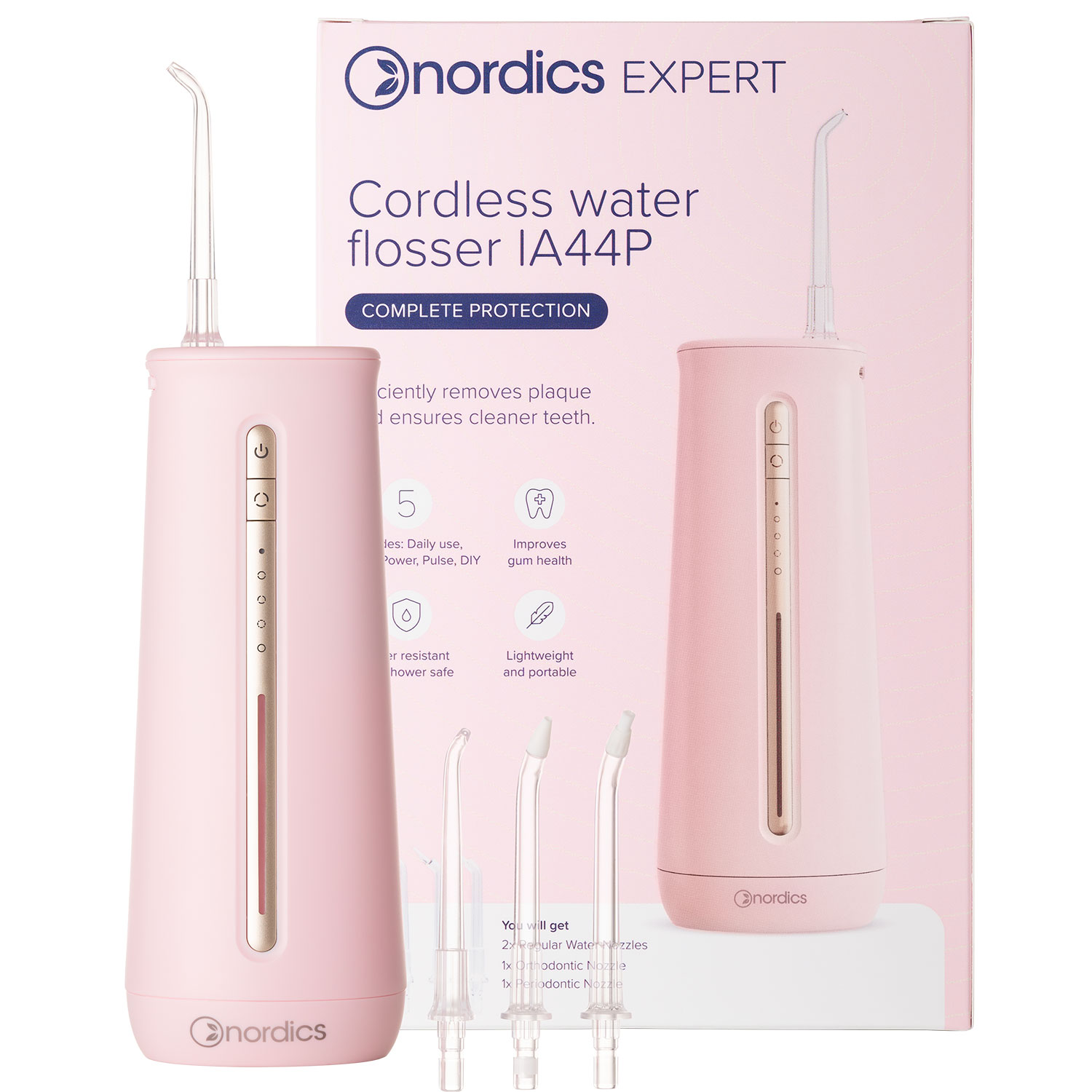 Trådløs Mundskyller NORDICS Expert IA44 Pink