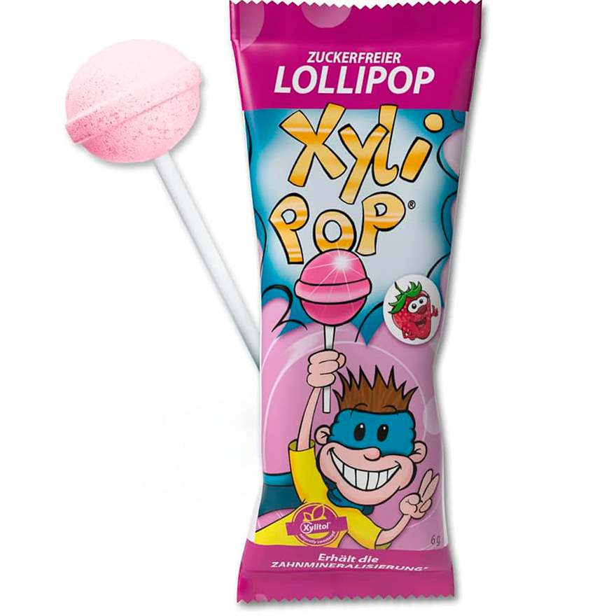 Xylitol Slikkepind MIRADENT Xylipop Strawberry 6g