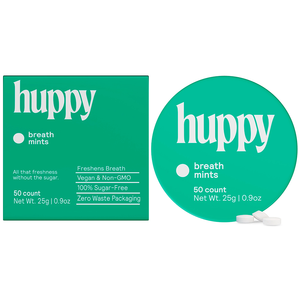 Xylitol-Lutschtabletten HUPPY Breath Mints 50 Stk.