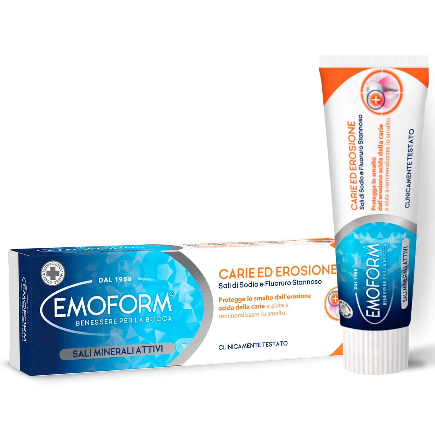 Xylitol Tandpasta EMOFORM Caries & Erosion 75 ml.