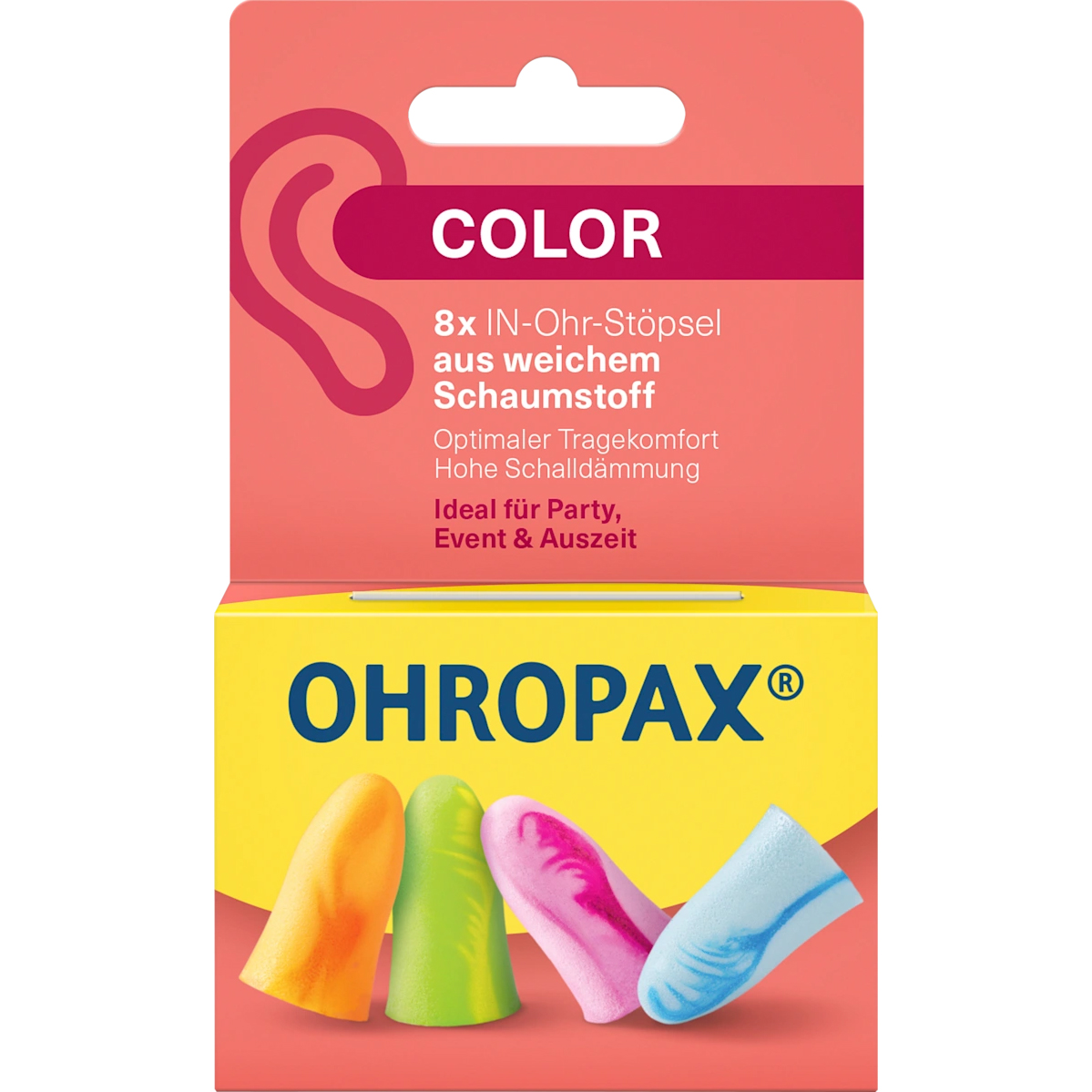 Ohropax Color Ørepropper 8 stk.
