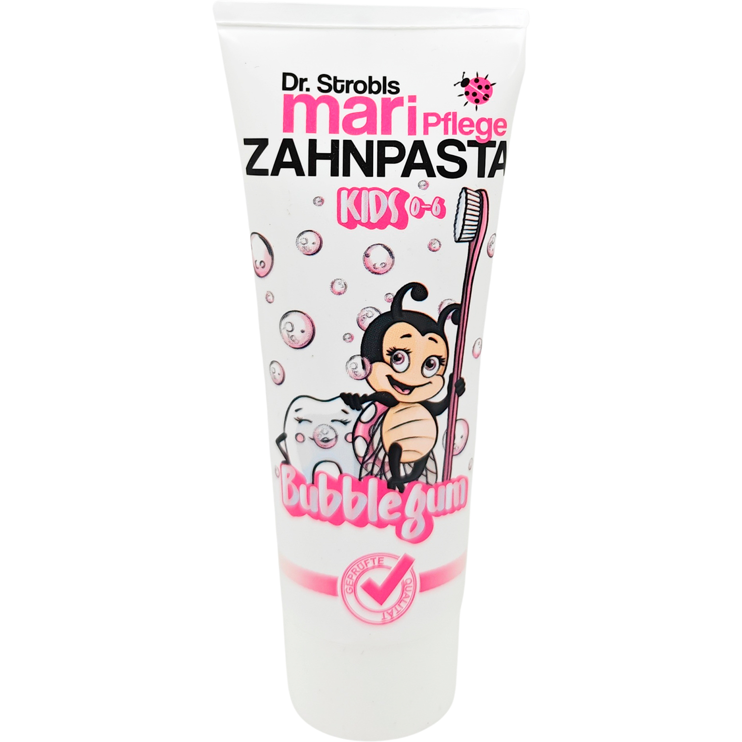 Børnetandpasta DR. STROBLS Kids Bubblegum 0-6 år 75 ml.