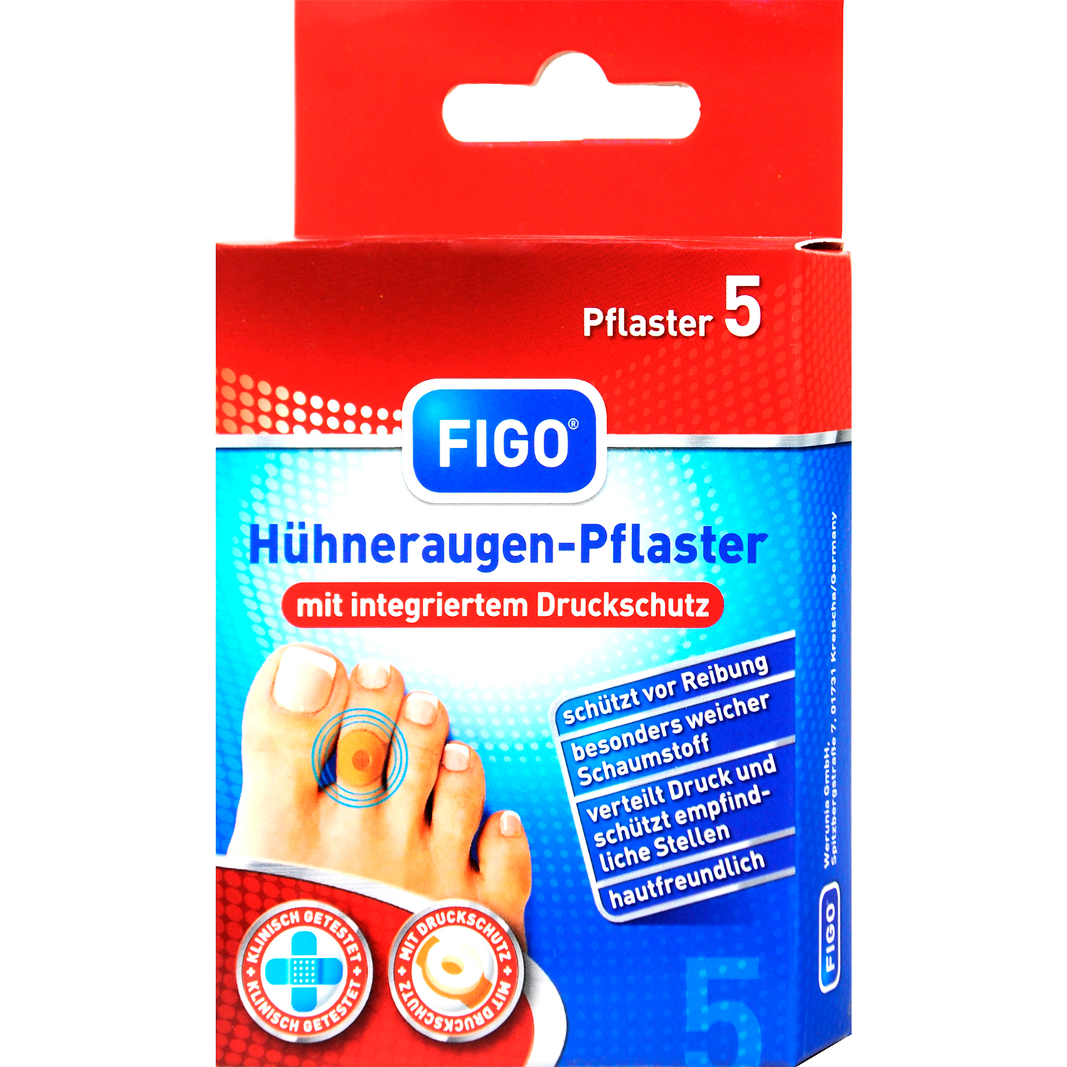 FIGO Hühneraugenpflaster zum Schutz 5 Stk.
