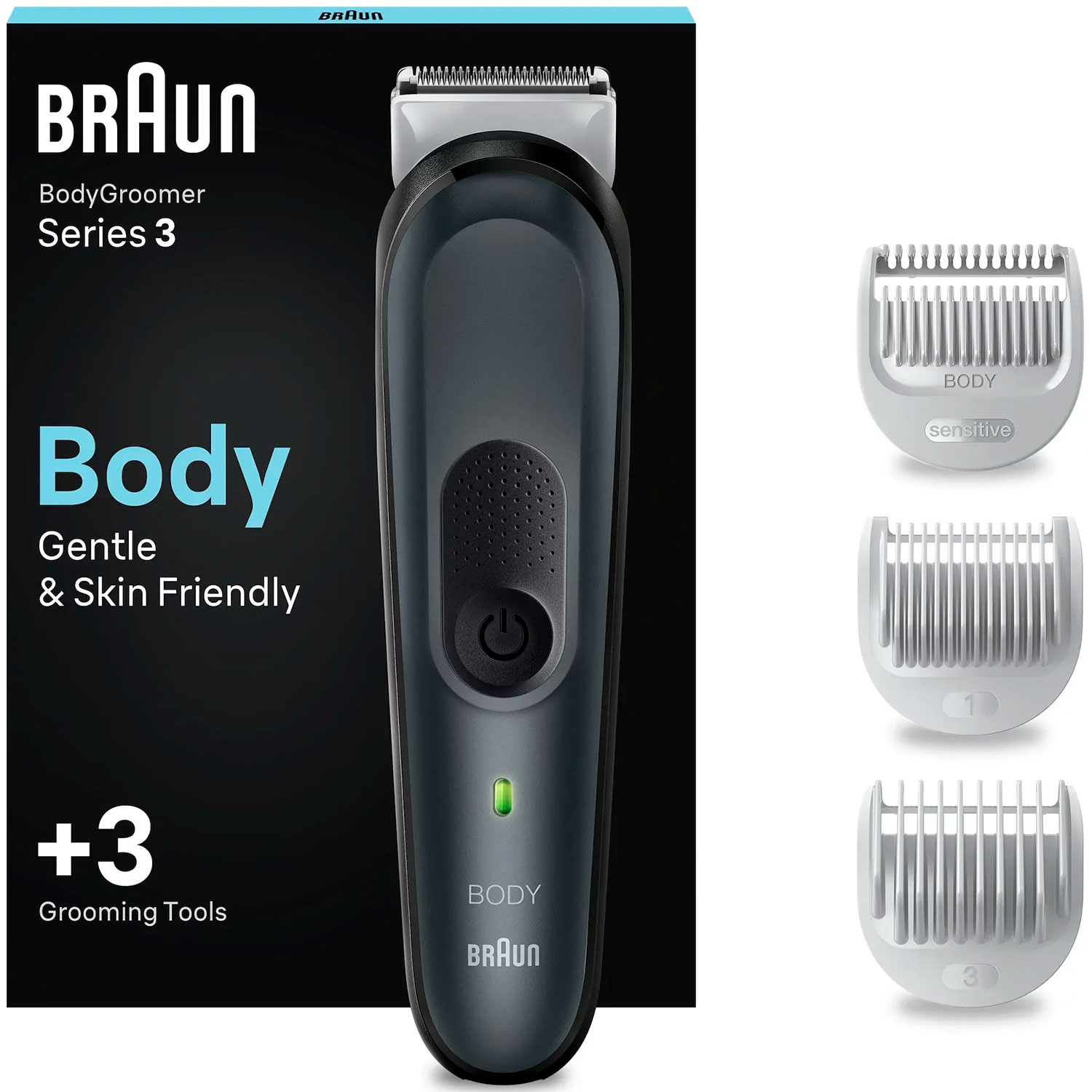 Hårtrimmer til hele kroppen BRAUN BodyGroomer Series 3 BG3340