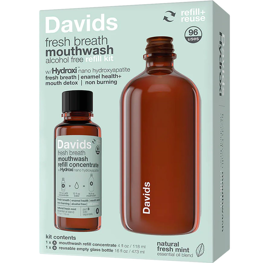Hydroxylapatit-Mundspülkonzentrat DAVIDS Hydroxi Fresh Breath Kit
