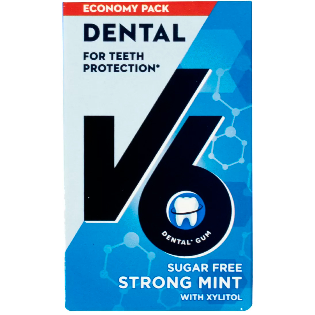V6 Strong Mint Tyggegummi - Økonomipakke - V6 Tyggegummi