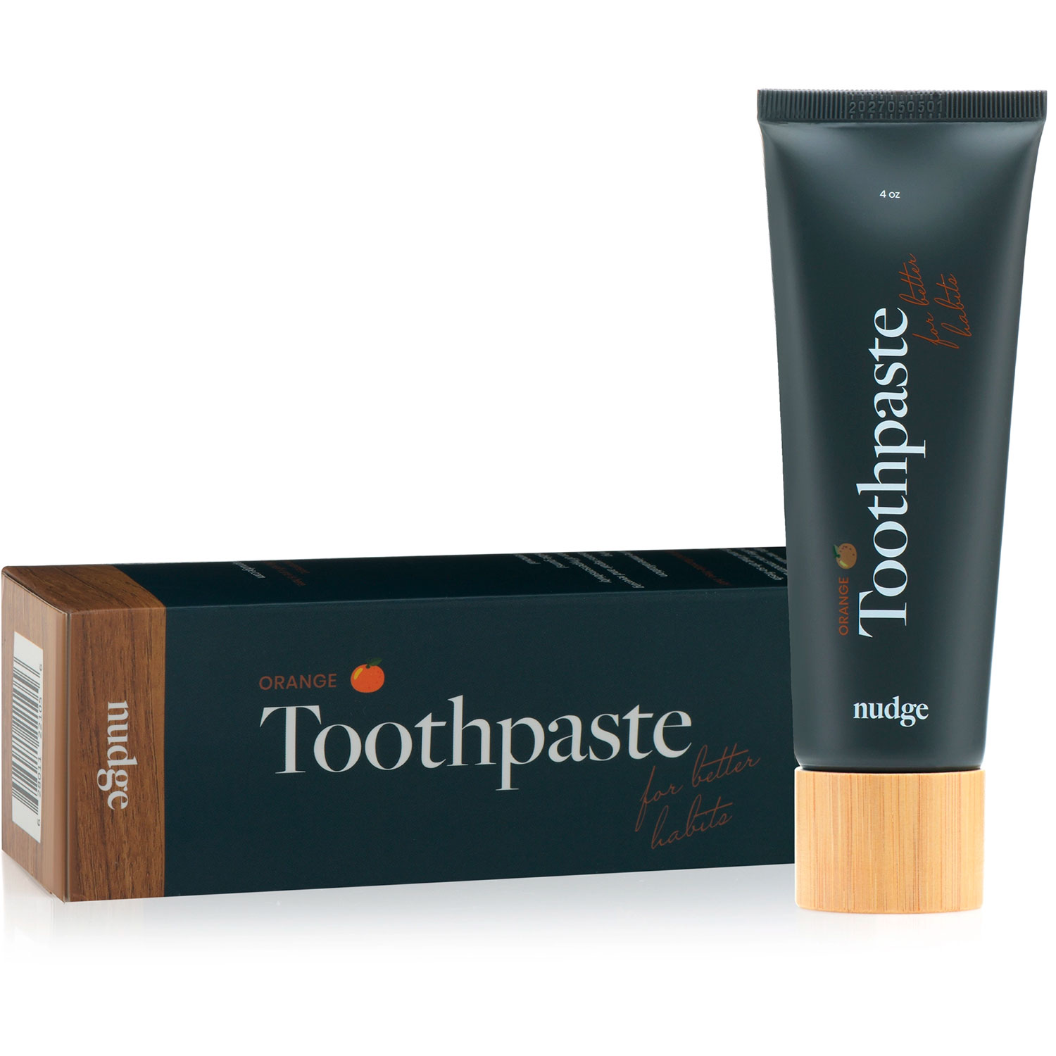 Natürliche Hydroxylapatit Whitening Zahnpasta NUDGE Orange 130 ml