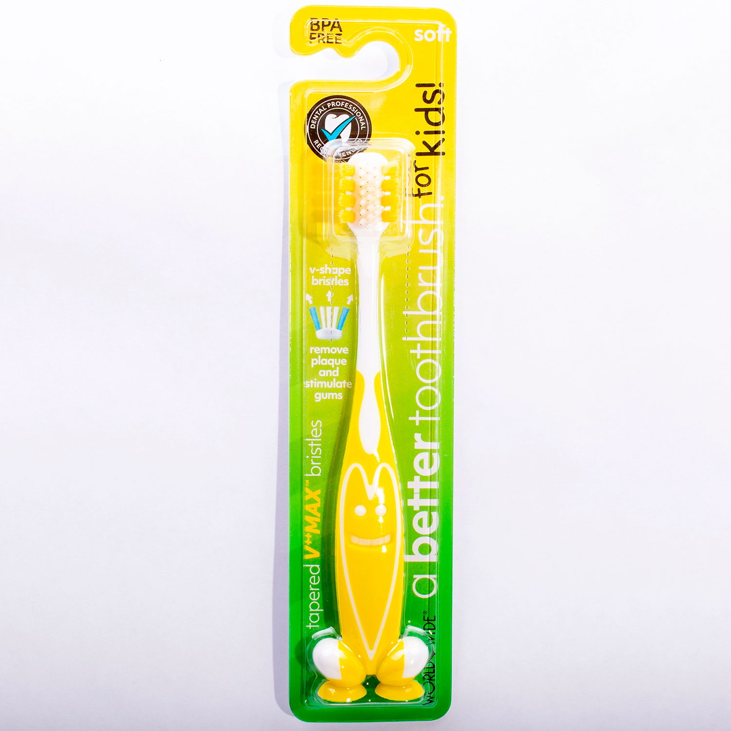 3-seitige Kinderzahnbürste Better Toothbrush 1-6 Jahre ORANGE