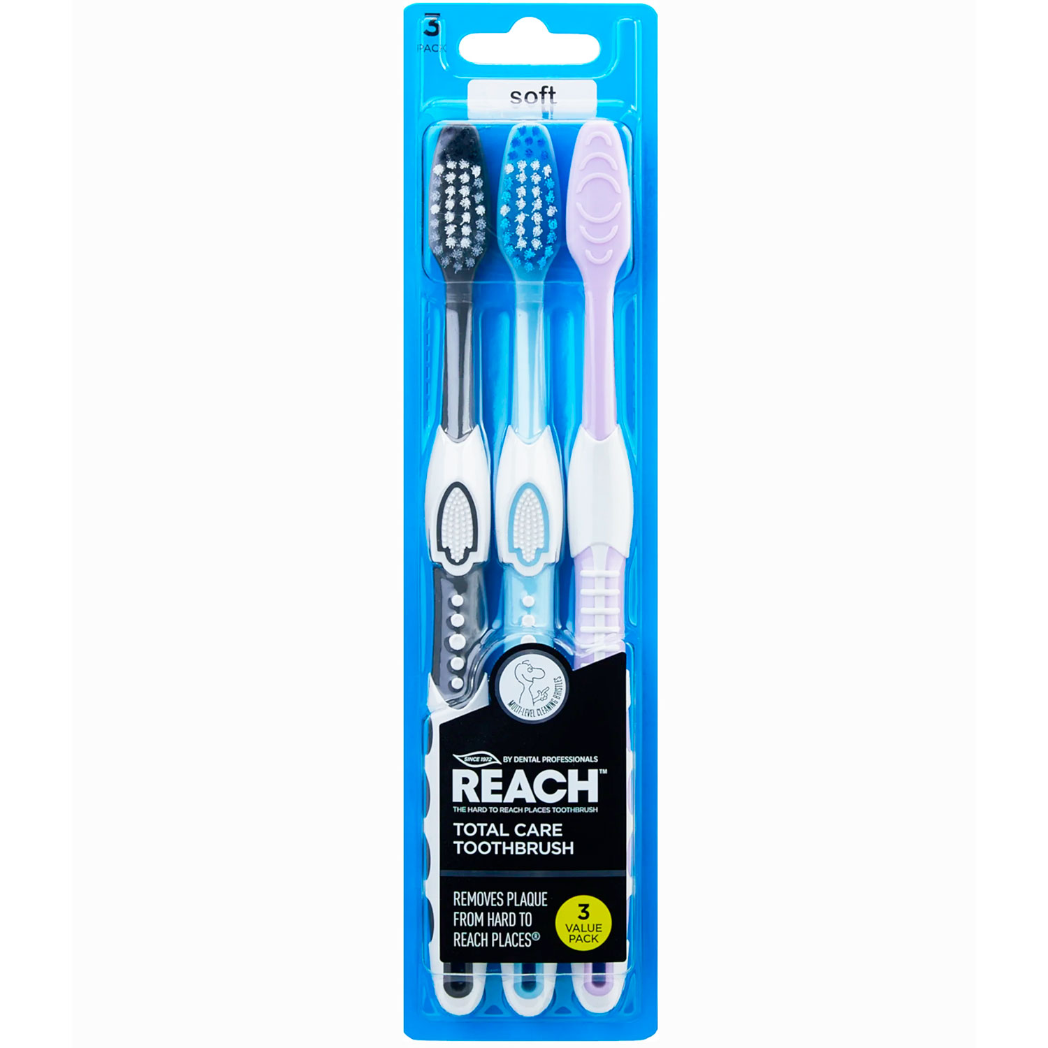 Listerine REACH Zahnbürsten 3 Stk. Total Care Soft