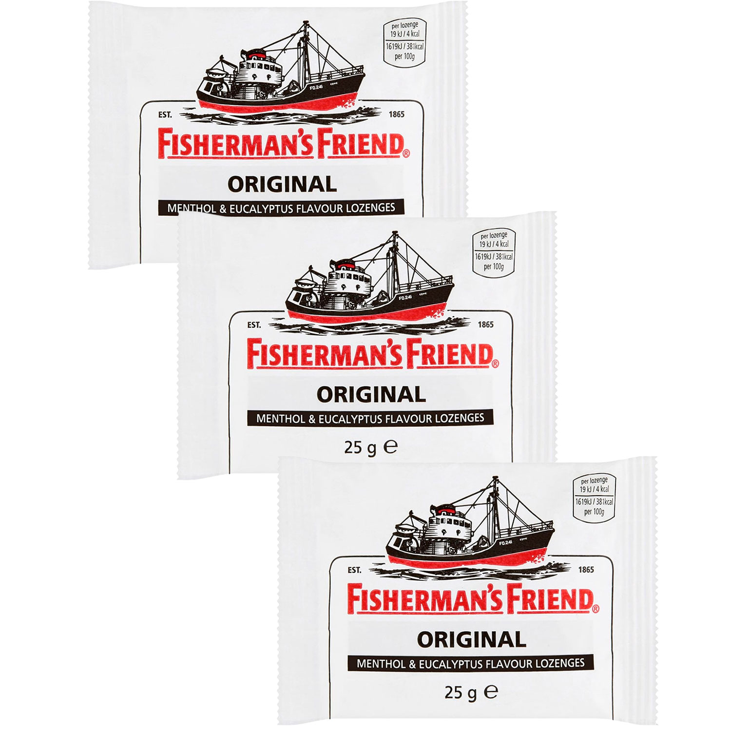 Fishermans Friend Original Halstabletter 3 x 25g