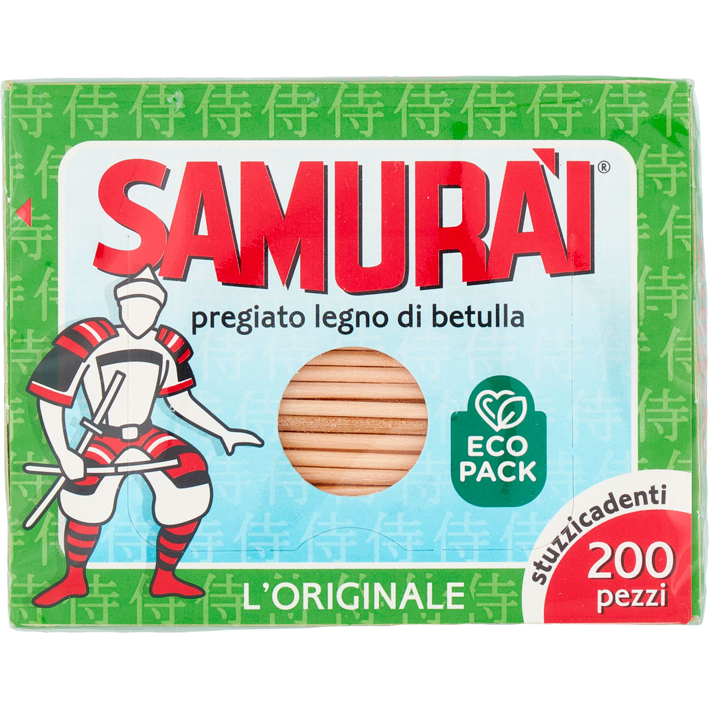Holzzahnstocher SAMURAI 200 Stk.