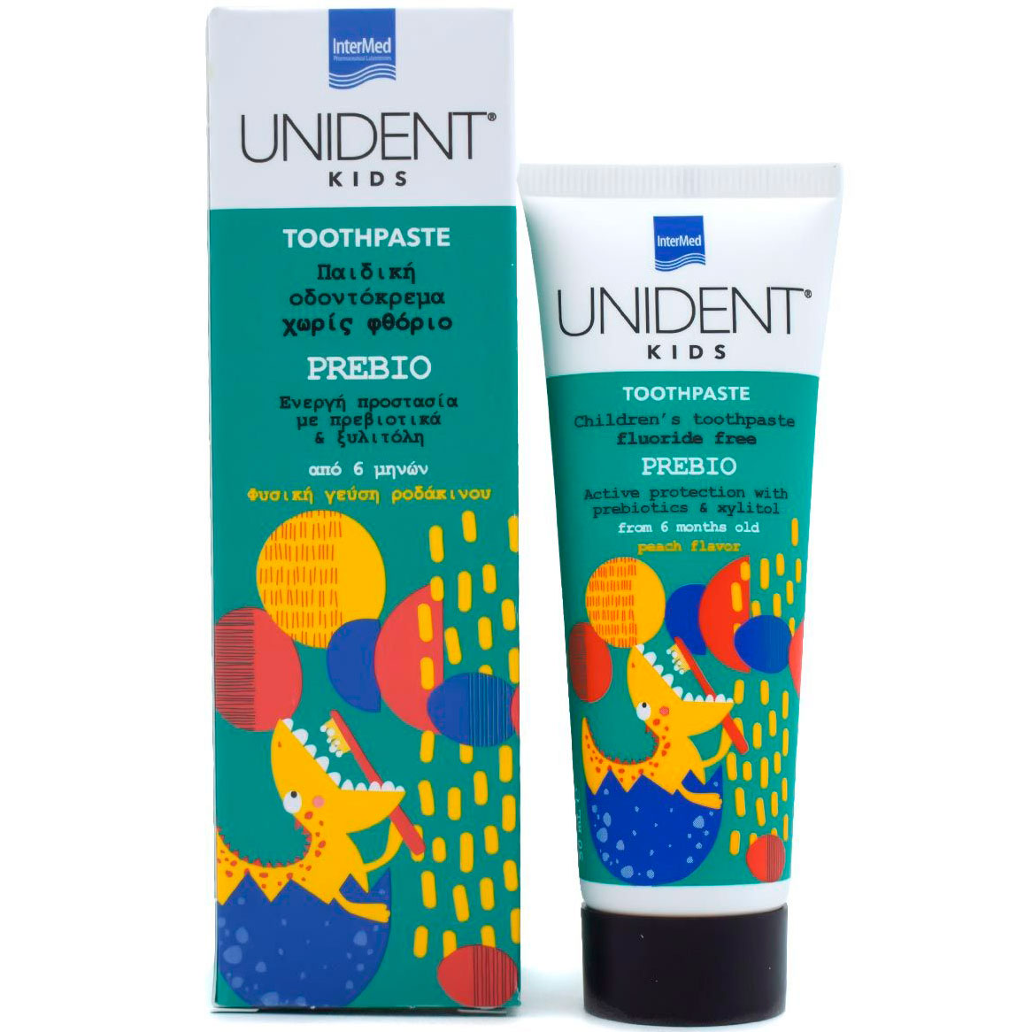 Xylitol Kinderzahnpasta UNIDENT Prebio Fluoridfrei 50 ml