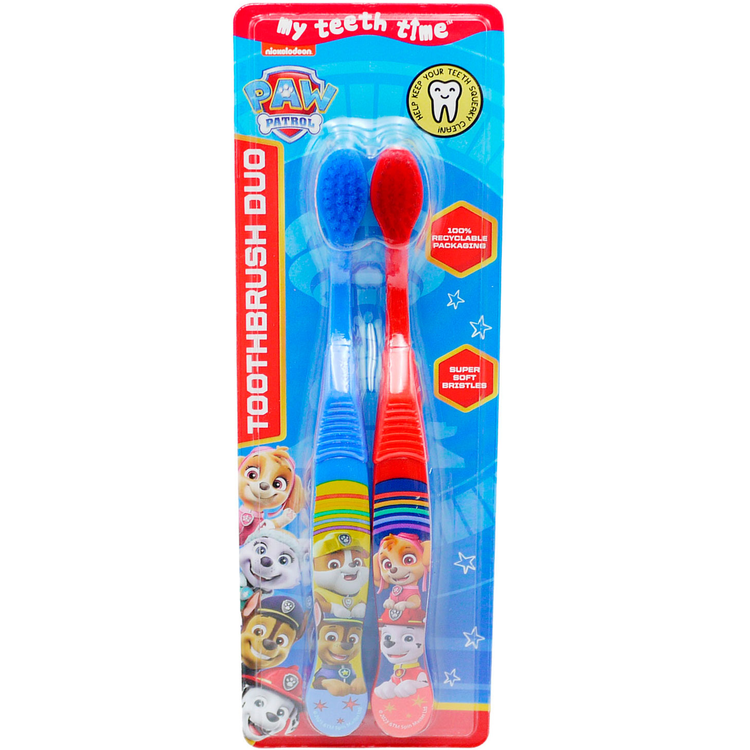 PAW PATROL Kinderzahnbürsten 2 Stk. H&A My Teeth Time