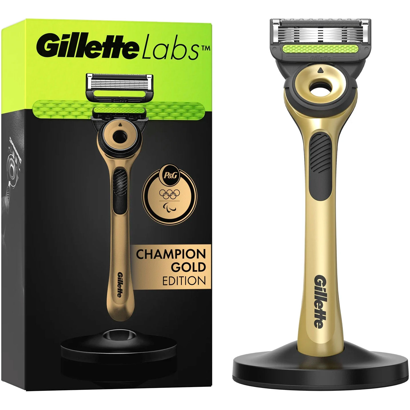 Gillette Labs Rasierer Champion Gold Edition + Magnetdock