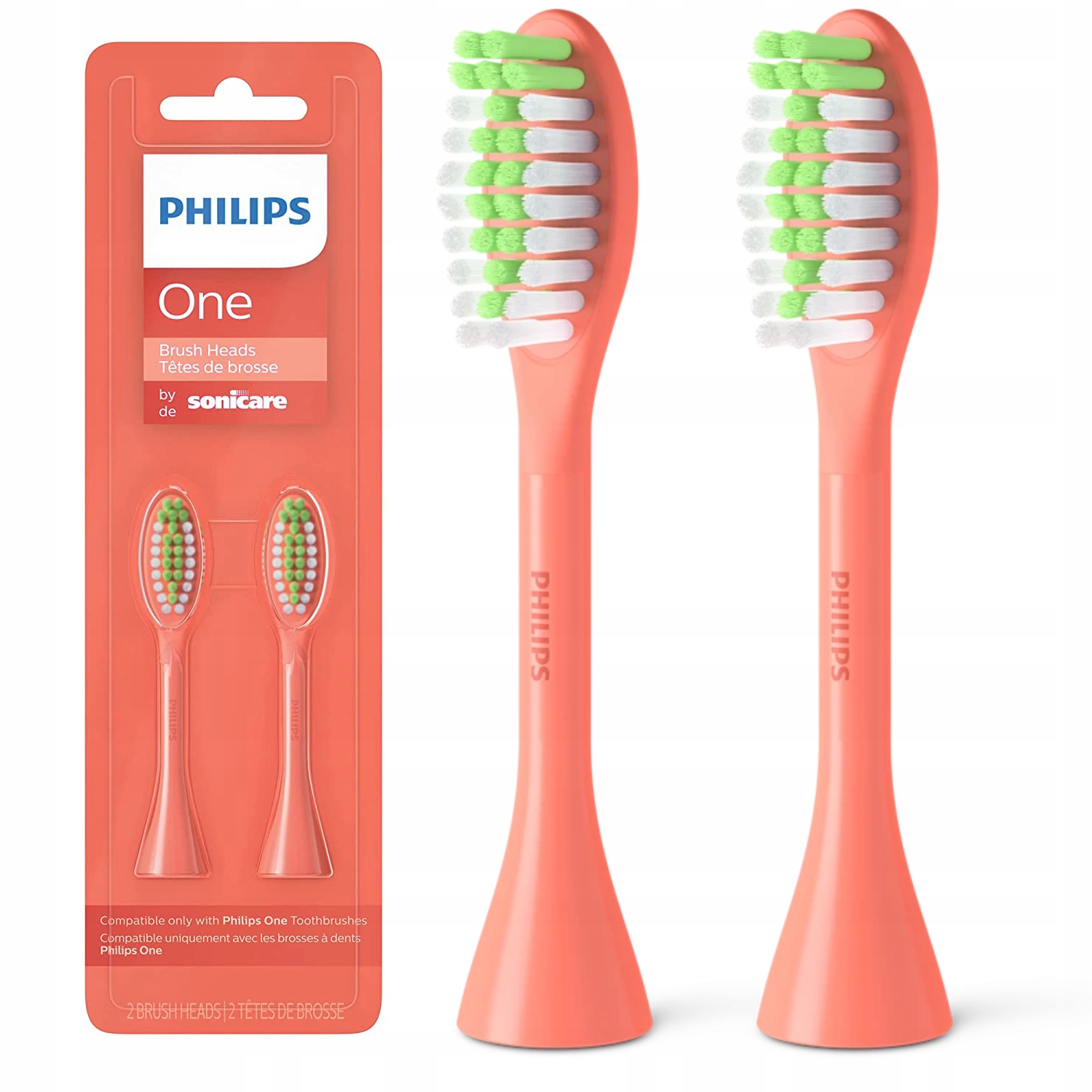 Philips Sonicare ONE Børstehoveder Orange 2 stk.