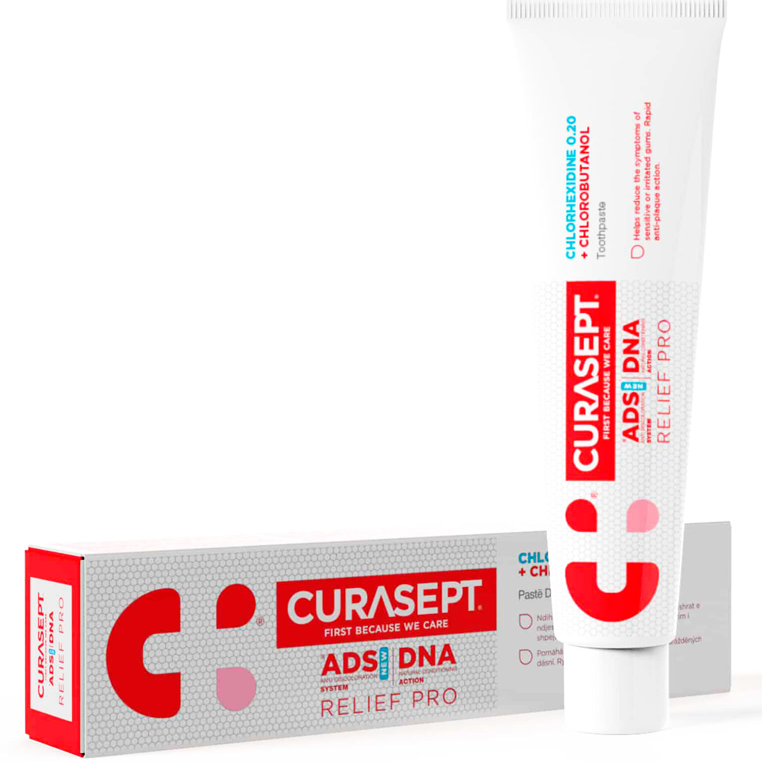 Klorhexidin Tandpasta 0.20 % CURASEPT ADS DNA 720 Relief Pro 75 ml