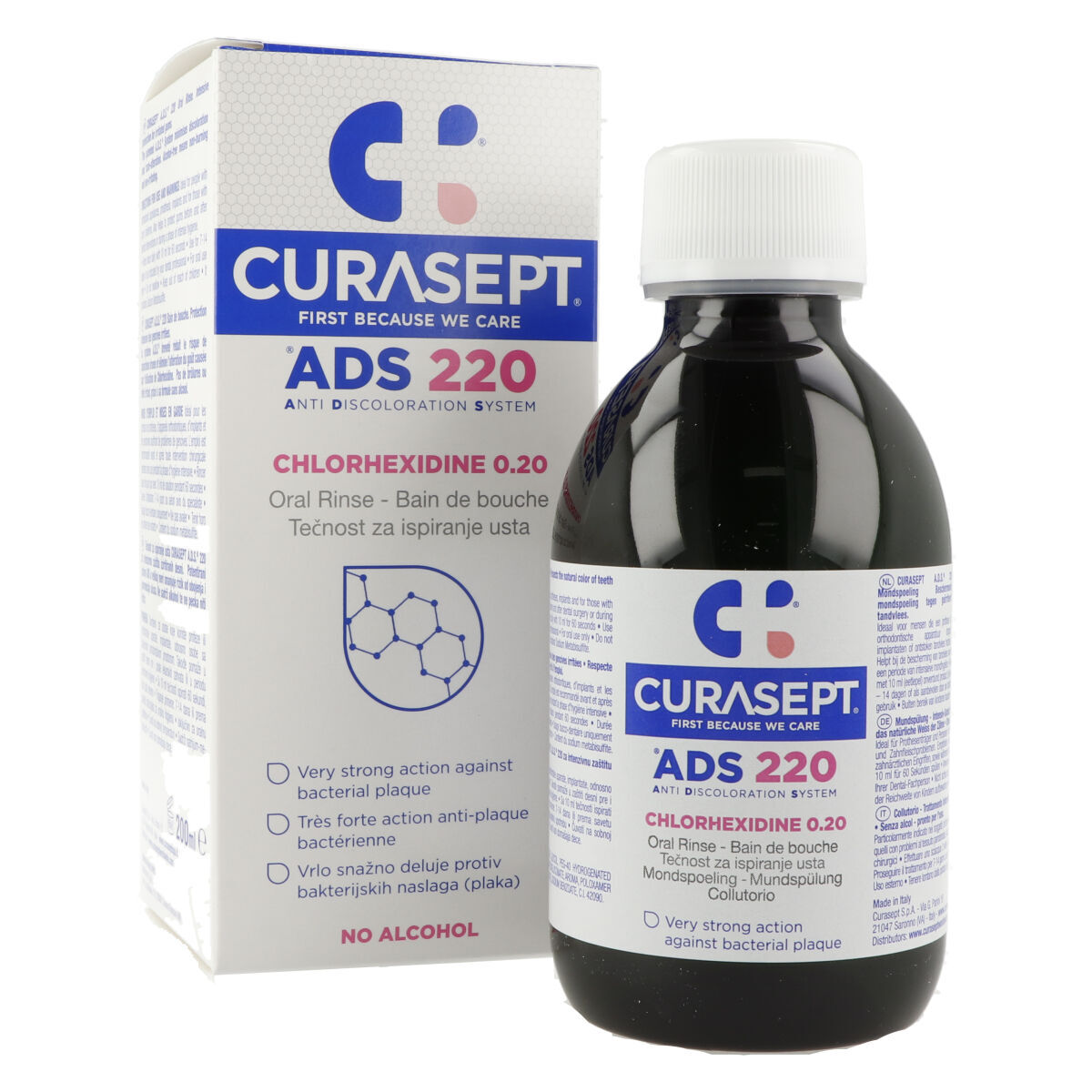Curasept Klorhexidin Mundskyl ADS 220 0,20 % CHX 200 ml