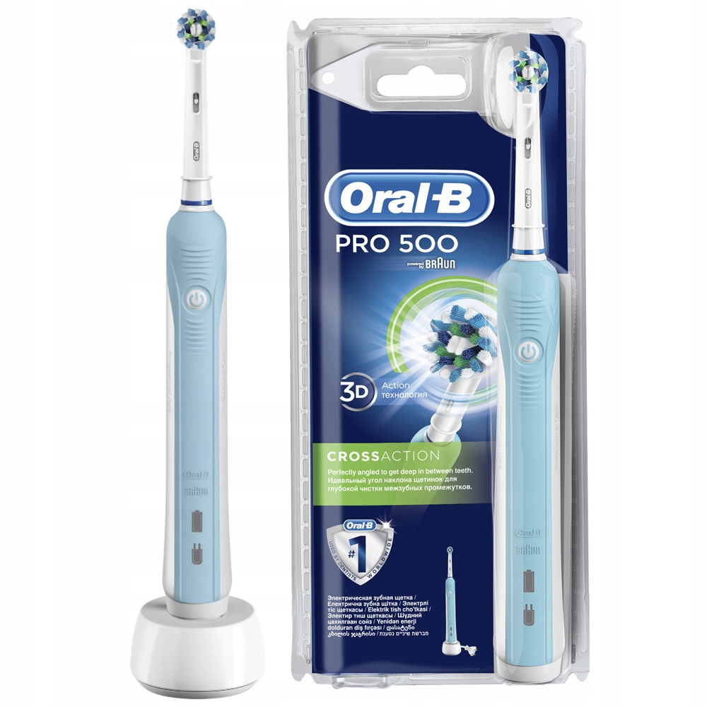 Oral-B Pro 500 Elektrische Zahnbürste CrossAction