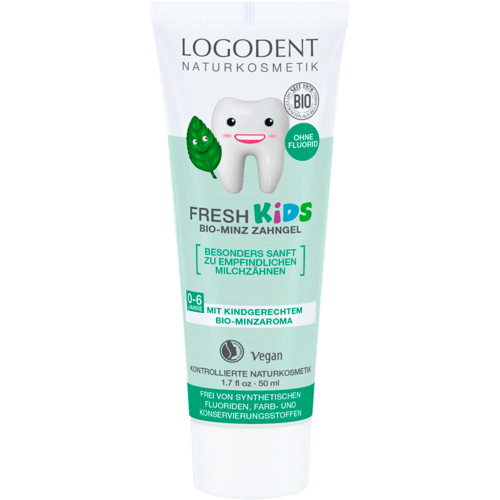 Økologisk Xylitol Børnetandpasta LOGODENT Fresh Kids Mint 50 ml
