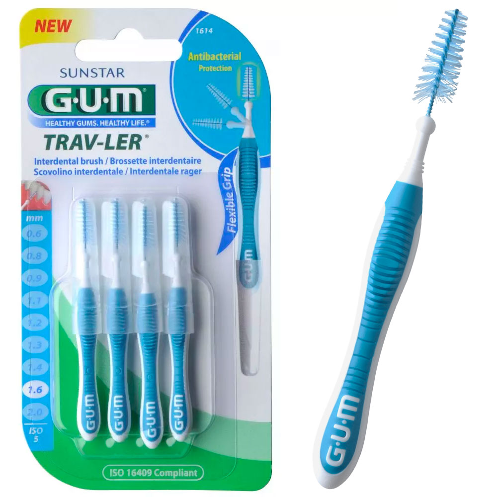 GUM TravLer Mellemrumsbørster 4 stk. 1.6 mm ISO 5