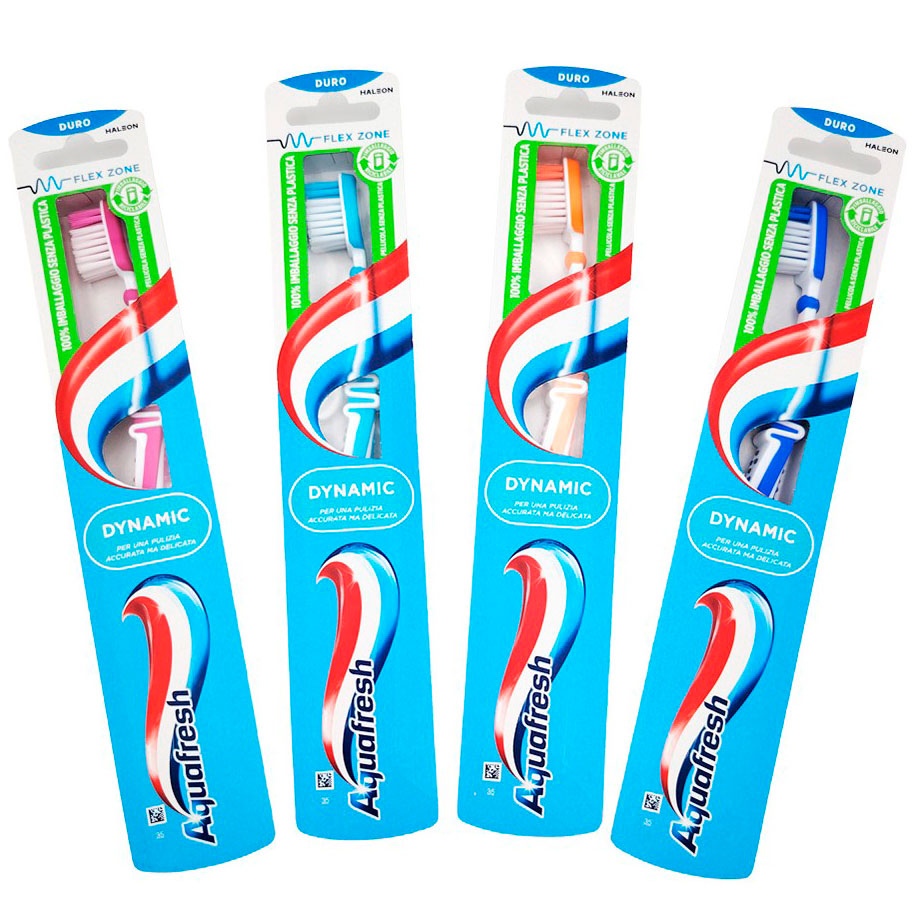 Aquafresh Tandbørste Flex Zone Dynamic HARD 1 stk.