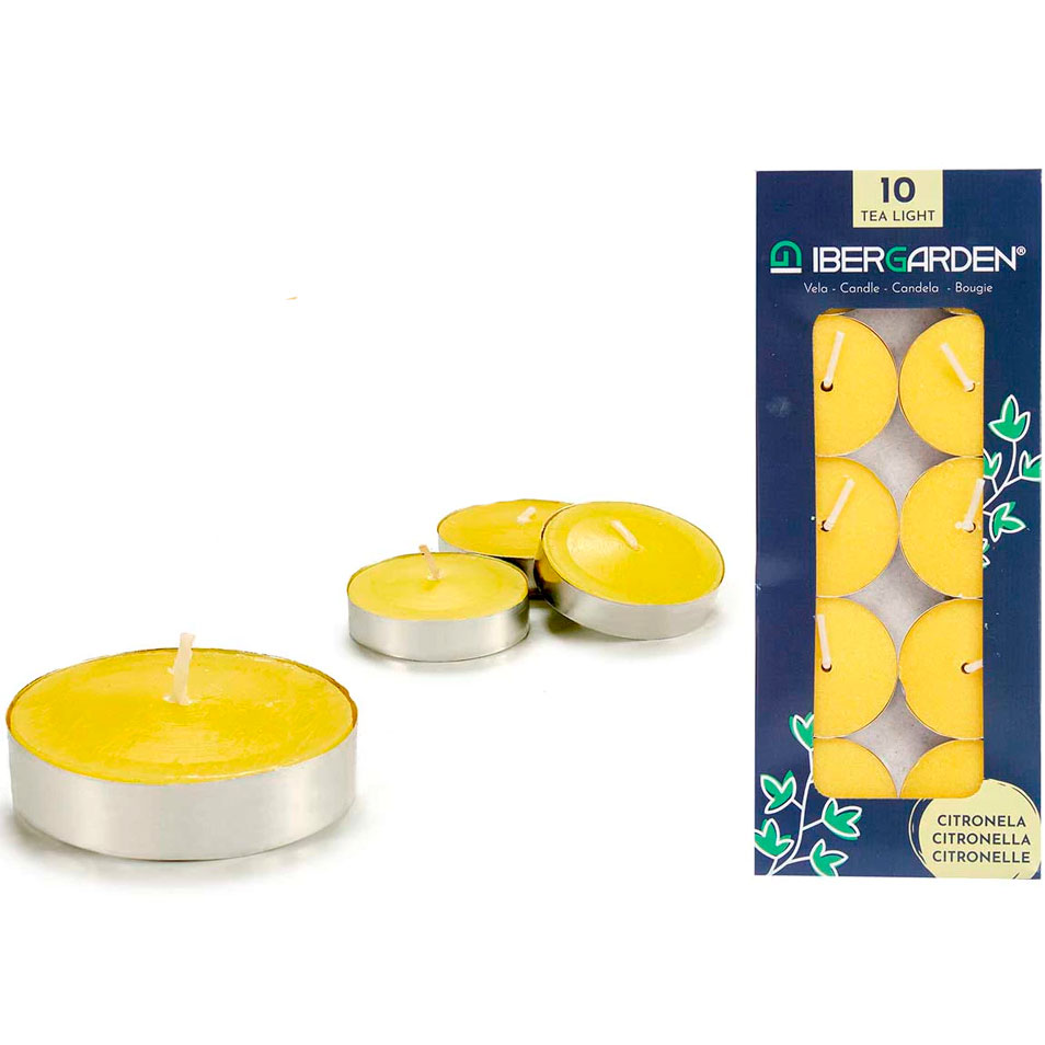 Citronella Teelichtkerze Mückenschutz SETABLU 10 Stk.