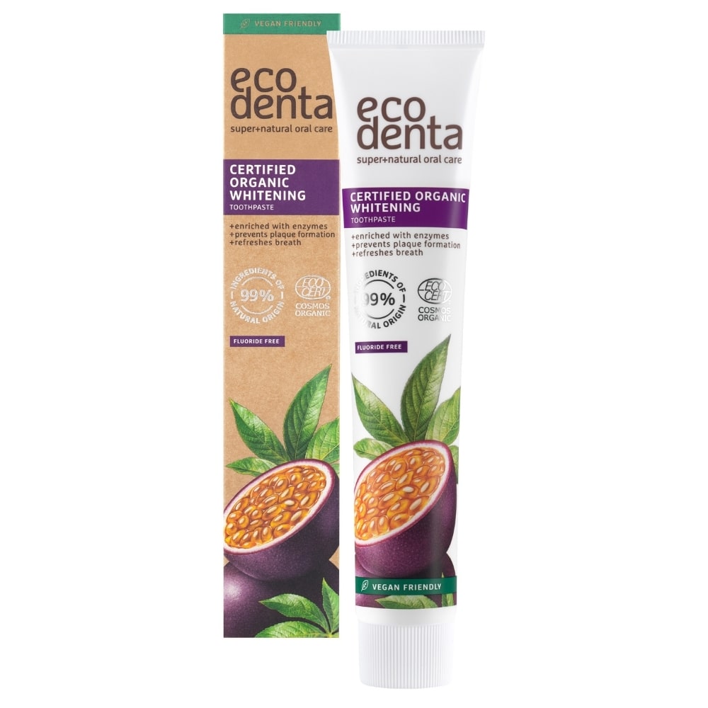 Bio-Xylitol Whitening -Zahnpasta ECODENTA Passionsfrüchte & Enzyme 75 ml