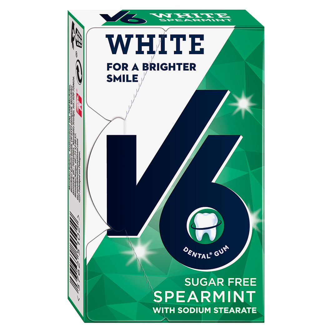 V6 Xylitol Tyggegummi Spearmint 24g