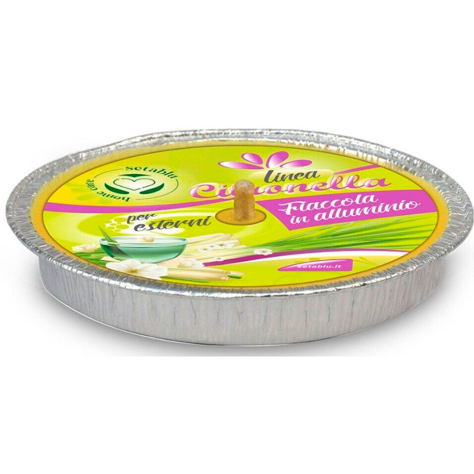 Citronella Kerze Mückenschutz SETABLU Aluminium ø14 cm