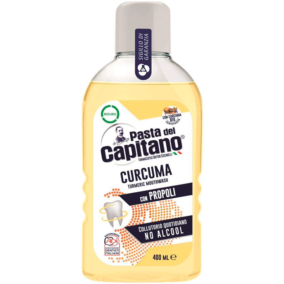 PASTA del CAPITANO Mundskyl Turmeric and Propolis 400 ml.