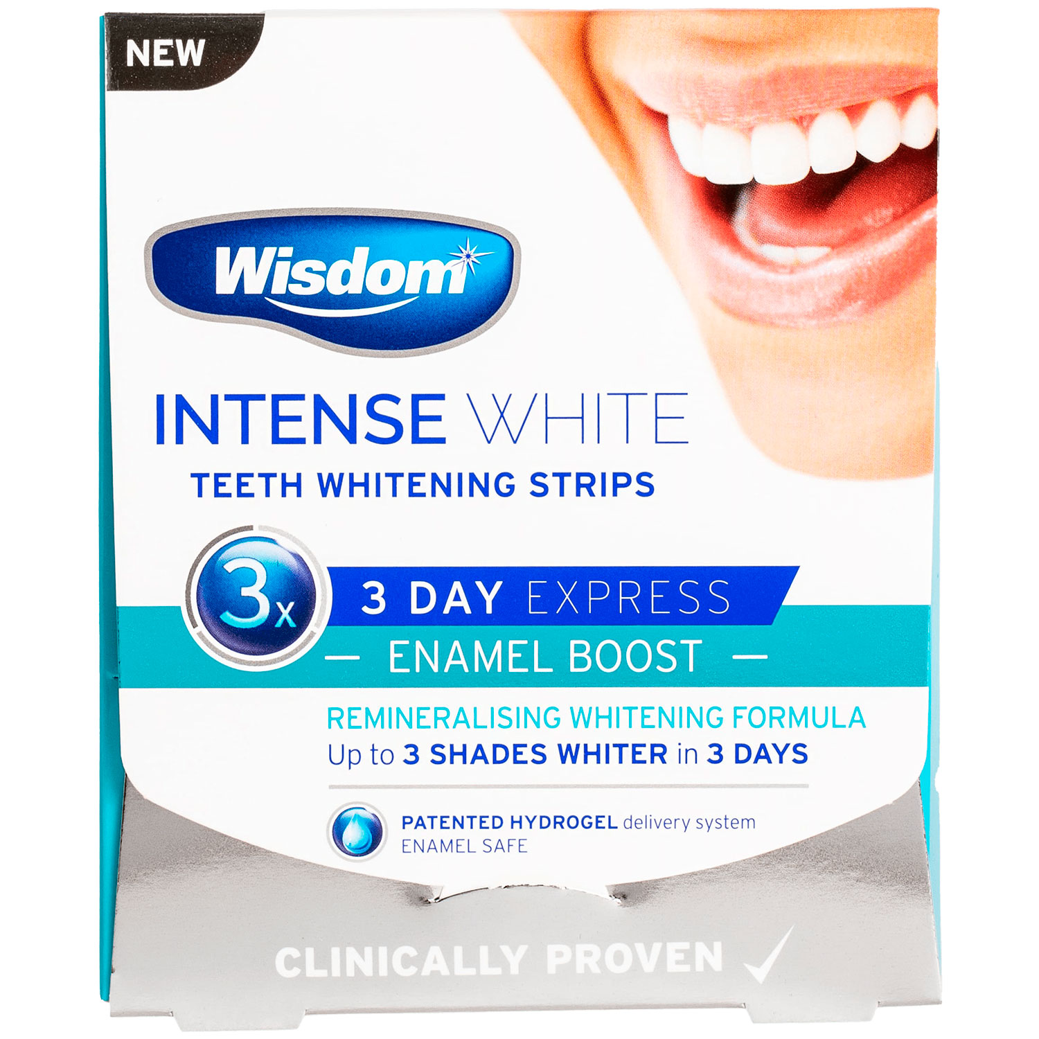 Zahnaufhellungsstreifen WISDOM Intense White Enamel Boost 3 Days Express 6 Stk