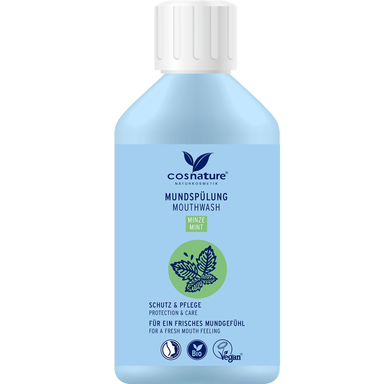 Økologisk Xylitol Mundskyl COSNATURE Total Care Mint 300 ml