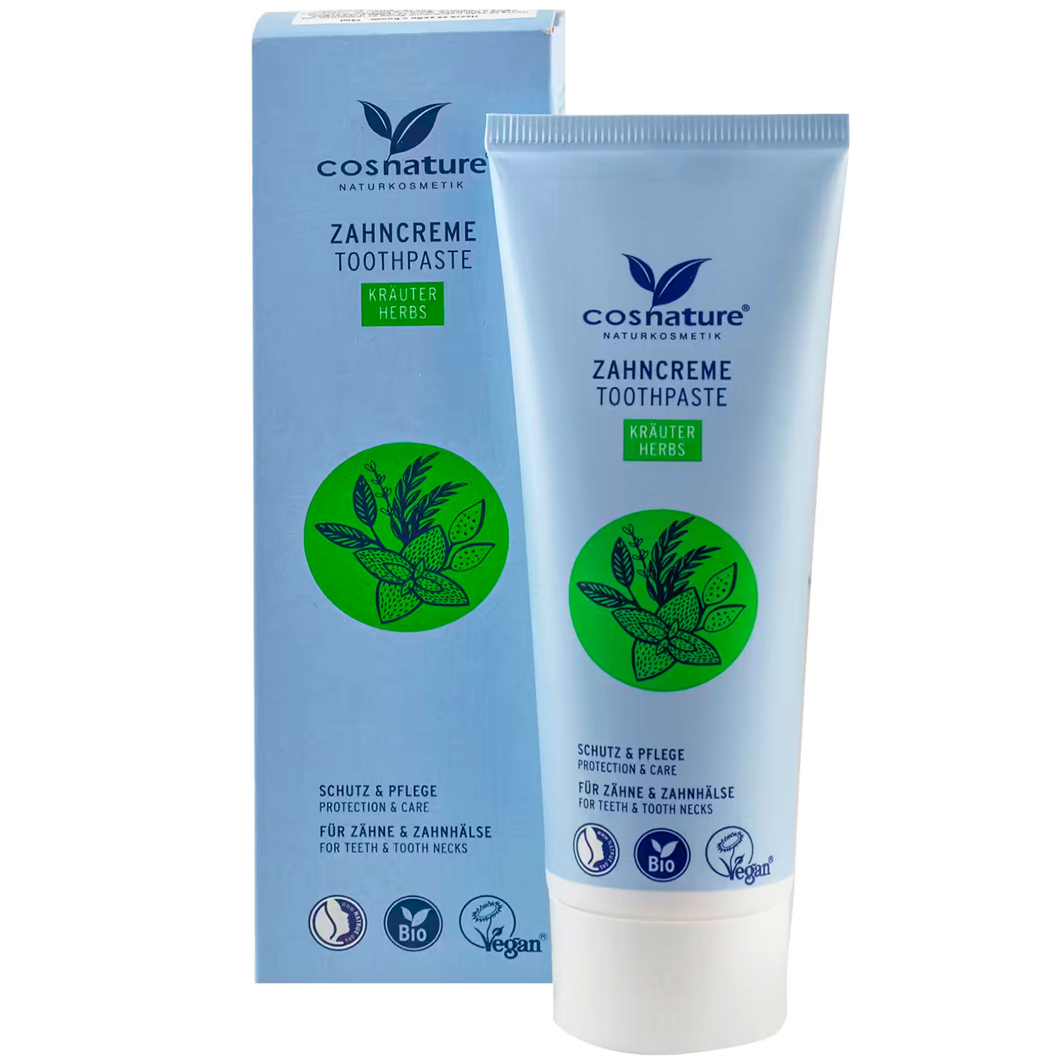 Økologisk Xylitol Tandpasta COSNATURE Herbal Fluorfri 75 ml